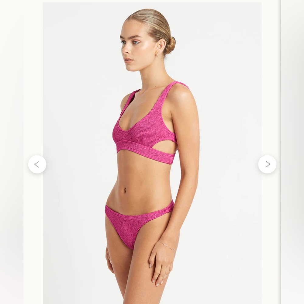 Bond Eye Swim matching set in Fushia Shimmer